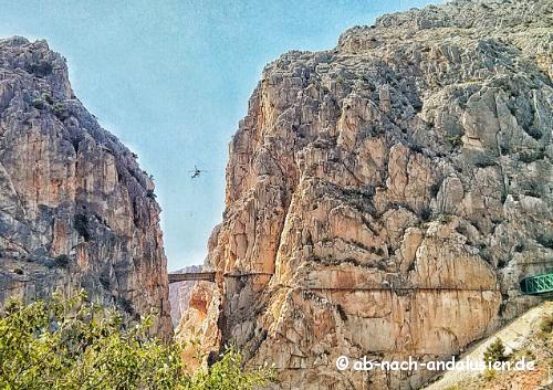 Bauarbeiten Caminito del Rey